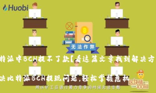 比特派中BCH提不了款？看这篇文章找到解决方案！

解决比特派BCH提现问题，轻松掌握危机